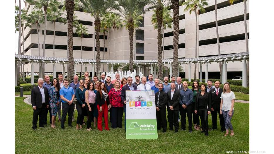 Celebrity Home Loans, 2022 Best Places to Work Tampa Bay Business Journal