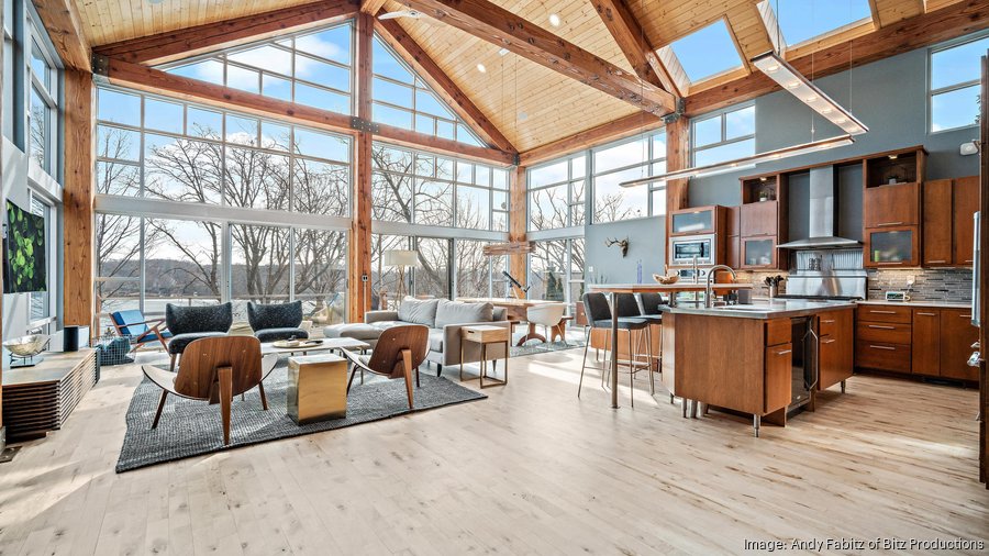 See 'architecturally stunning' West Bend lake house listed at 1.99