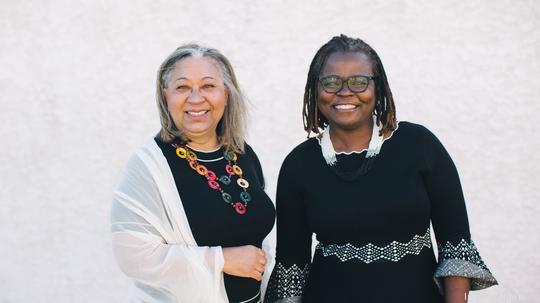 Anne Cheatham and Christine Martley-Ochola of Nuele