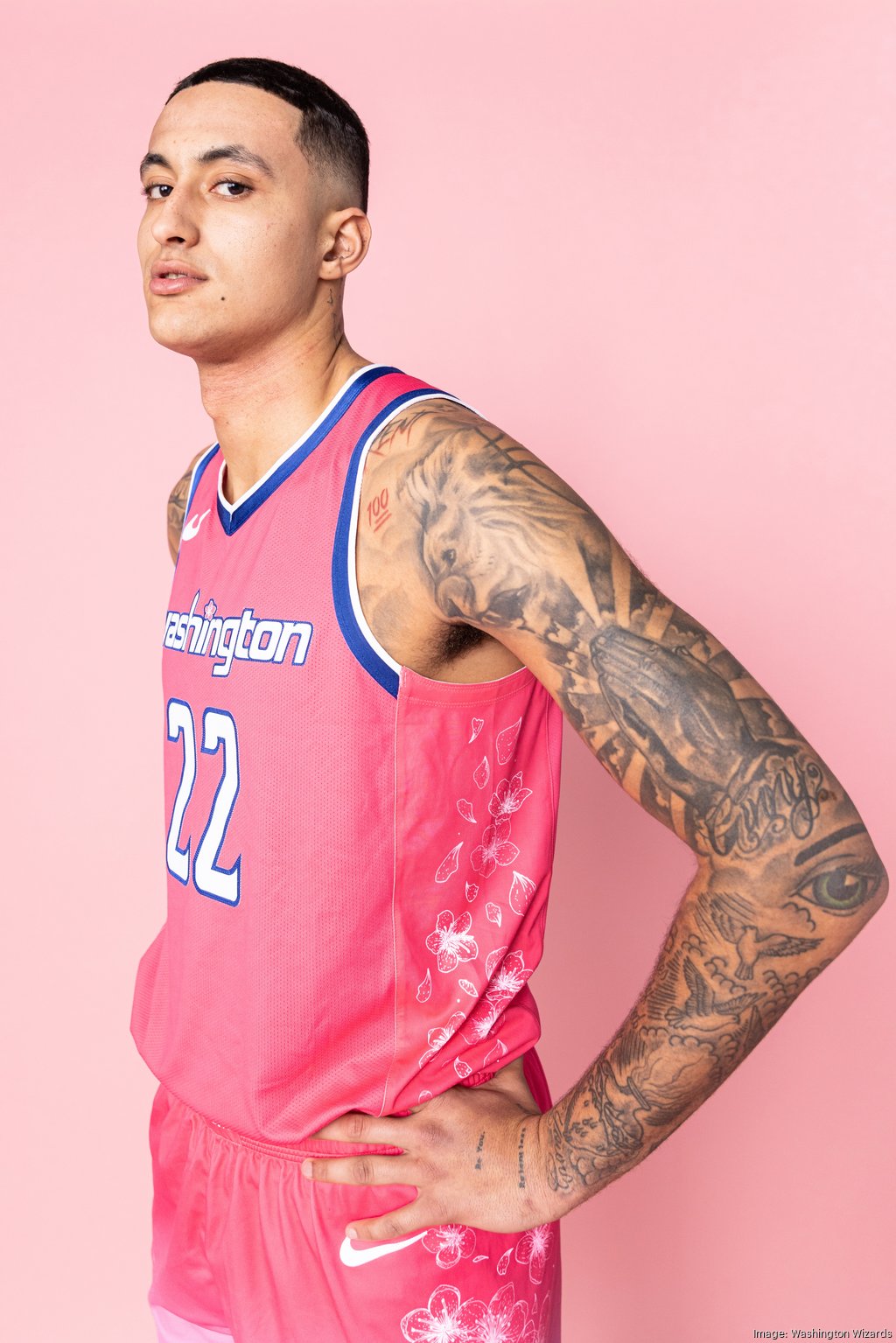 Washington Wizards Nike City Edition Swingman Jersey 22 - Pink