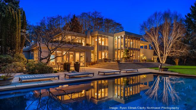 Russell Wilson's Bellevue estate hits the market for $36M - Puget Sound  Business Journal