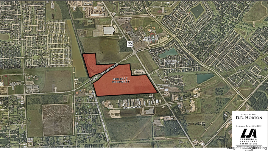 D.R. Horton, LJA Engineering plan community near Pearland High School