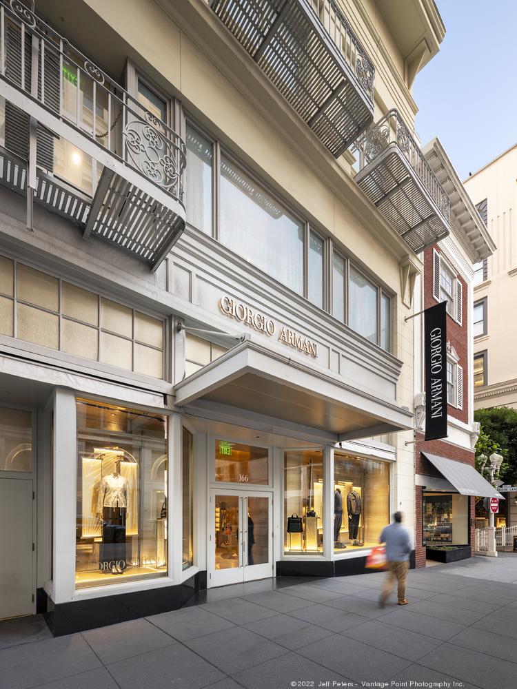 . Giorgio Armani building near Union Square hits the market for $35  million - San Francisco Business Times