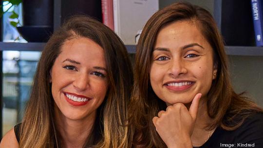 Kindred co-founders Justine Palefsky and Tasneem Amina