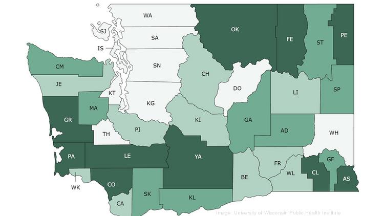 These Washington counties are the healthiest, study finds - Puget Sound ...