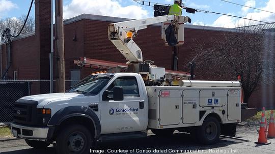 Consolidated Communications work truck