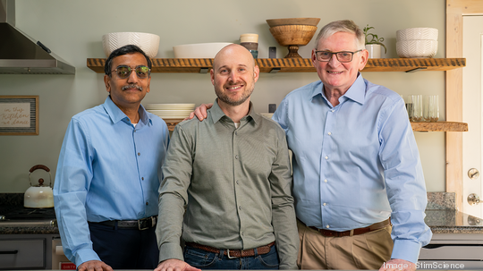 Dr. Ram Gurumoorthy (founder and CTO), Aaron Bromberg (CEO) and Dr. Robert Knight (Science Advisor)