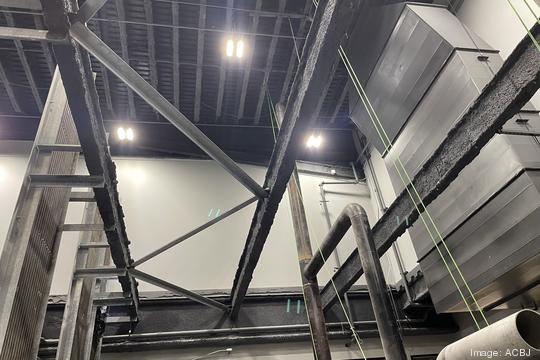 Gecko Robotics cut out ceiling