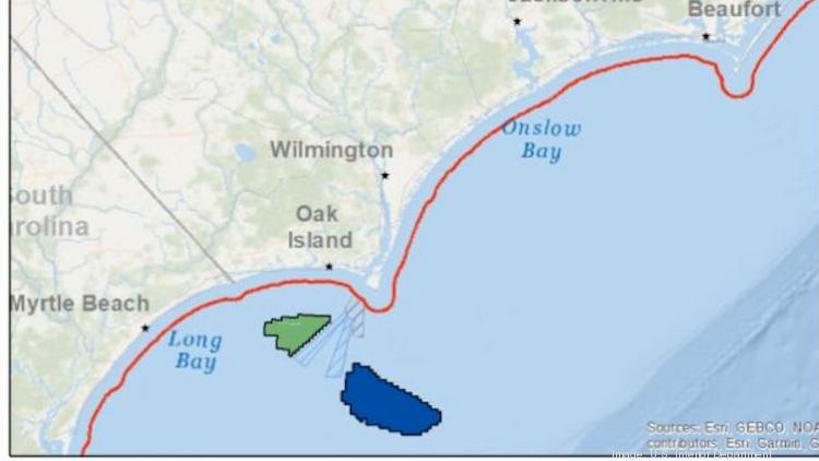 WINDExchange: North Carolina-South Carolina Offshore Wind Speed at 100  Meters