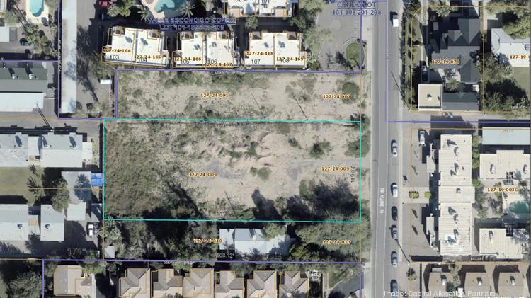 This parcel at 38th Street just south of Indian School Road will house 24 townhome units.