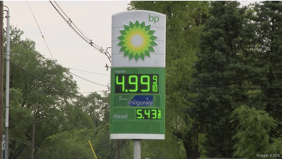 Gas hits 5 per gallon in Illinois St. Louis Business Journal