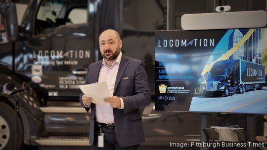 Autonomous vehicle startup Locomation shows off its tech in Pittsburgh