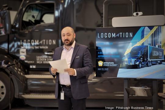 Autonomous vehicle startup Locomation shows off its tech in Pittsburgh