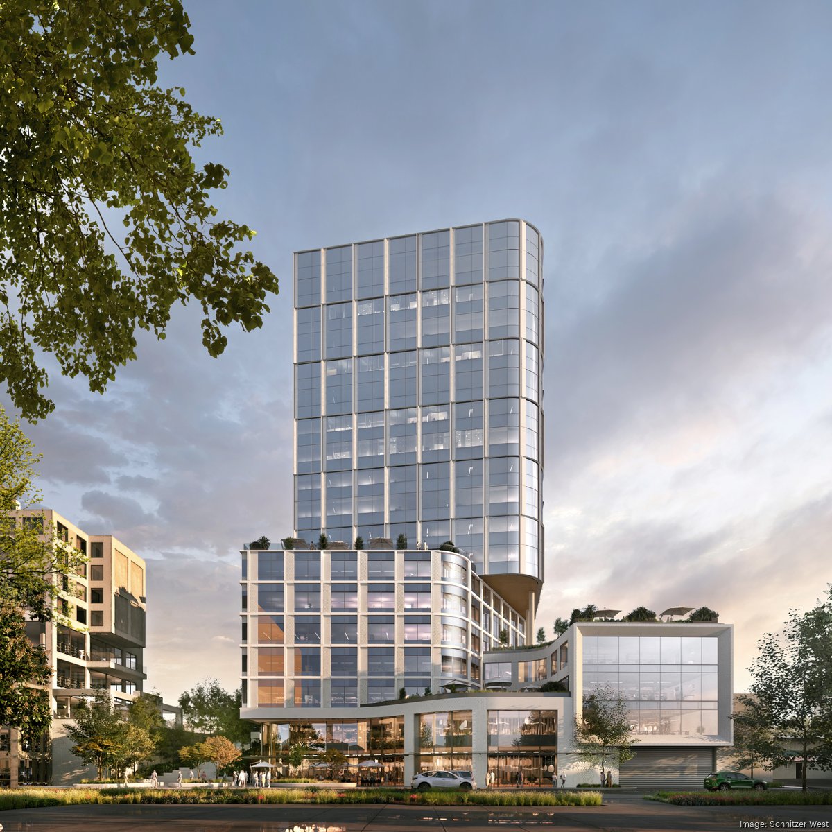 佐伯泰典作　「buildings」type.B afternoon ver. Crews Top Out 25-Story Office Tower, The Artise | News