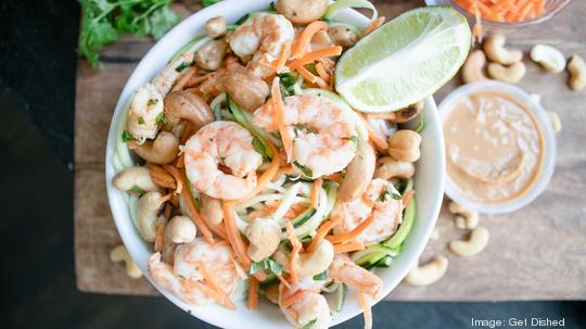 Get Dished shrimp and zoodles