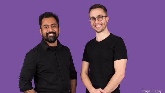 Benny co-founder Alok Jain (left) and CEO and co-founder Andy Kalmon (right)