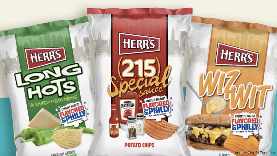 Wiz wit? Herr's releases 3 new Philadelphiainspired potato chip