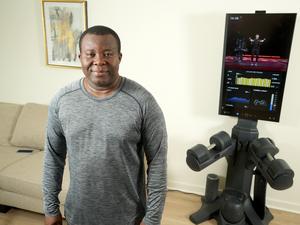 Stephen Owusu, co-founder and CEO of JAXJOX, an interactive home gym.