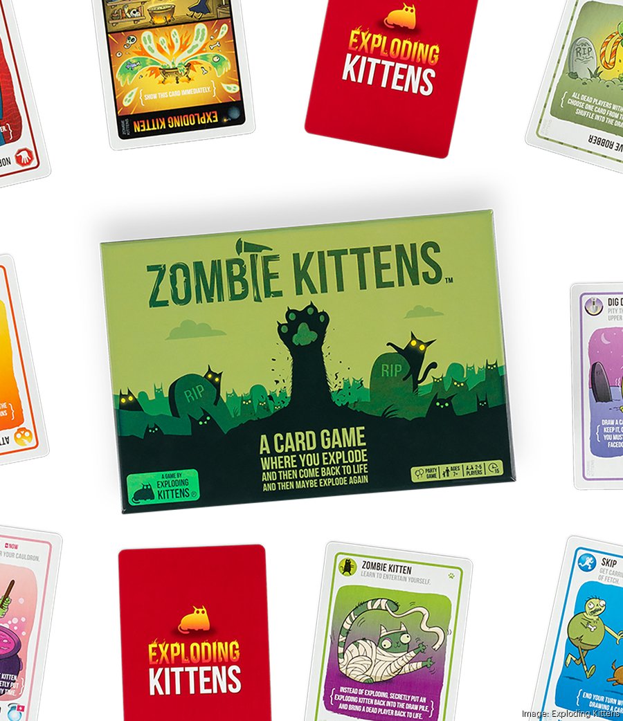 Exploding Kittens launches new Zombie Kittens card game - L.A. Business  First