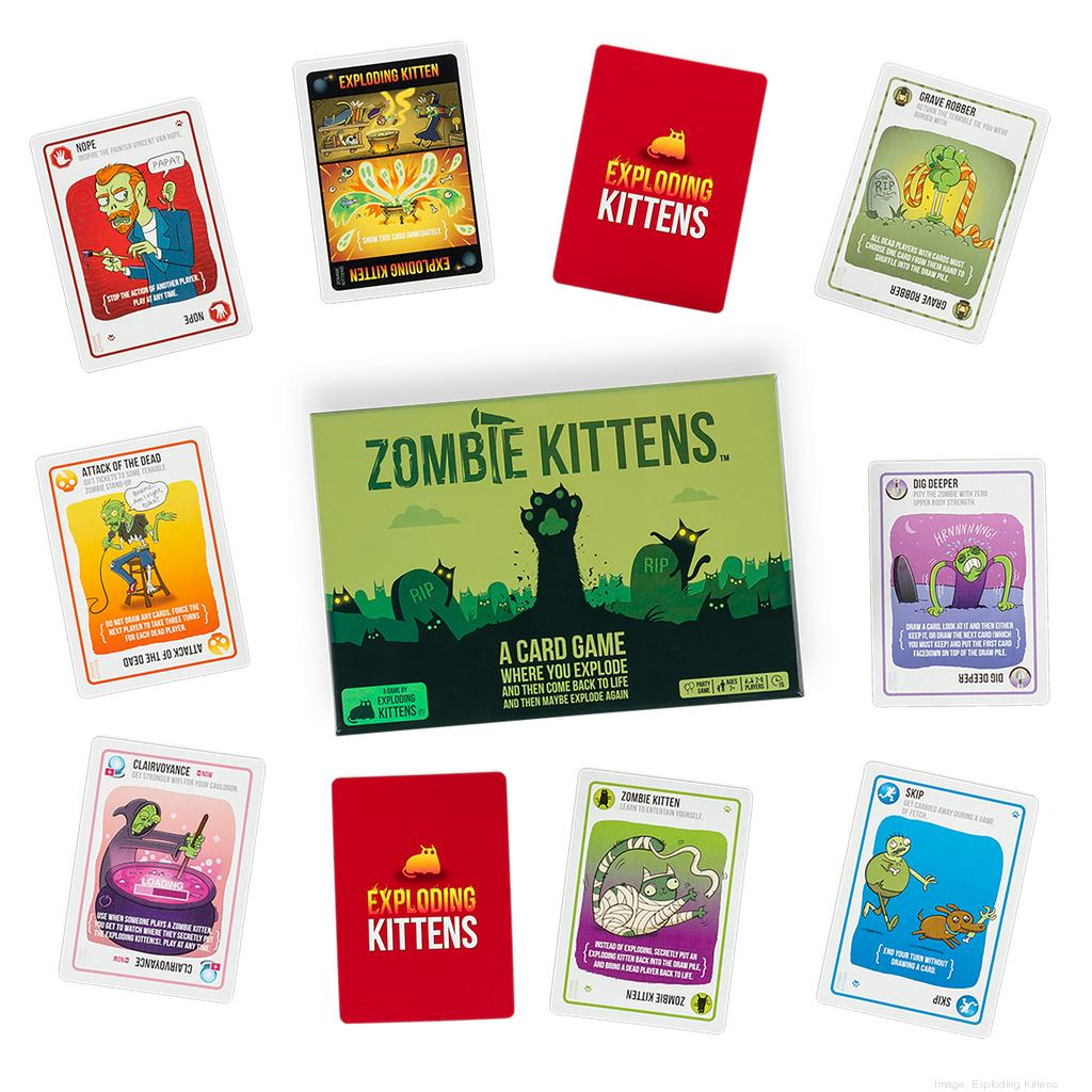 Exploding Kittens launches new Zombie Kittens card game - L.A. Business  First