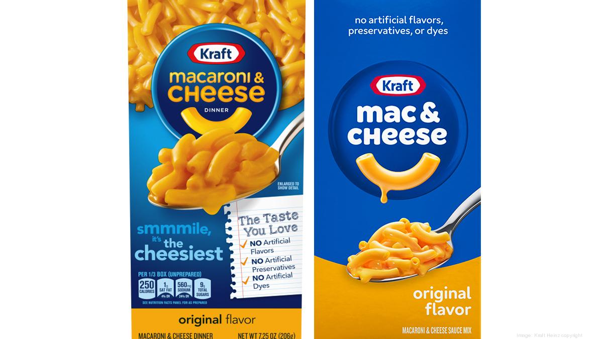 Kraft Macaroni & Cheese gets new name and look Chicago Business Journal