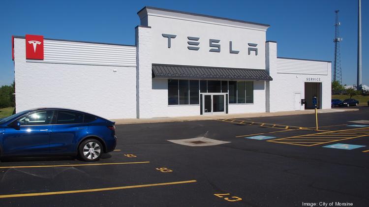Tesla repair facility in Moraine.