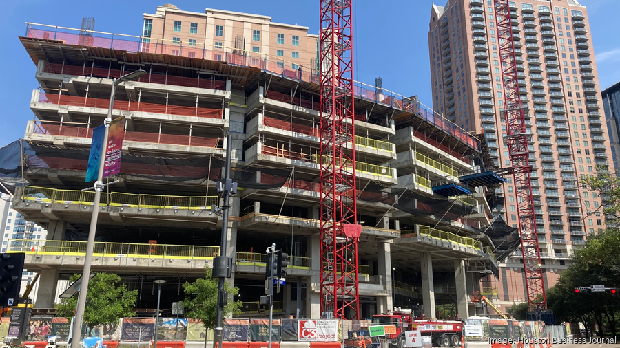 Skanska USA's 1550 on the Green office tower tops out - Houston