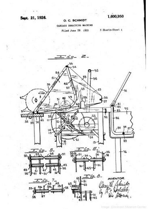 Hog dehairing machine patent drawing 2