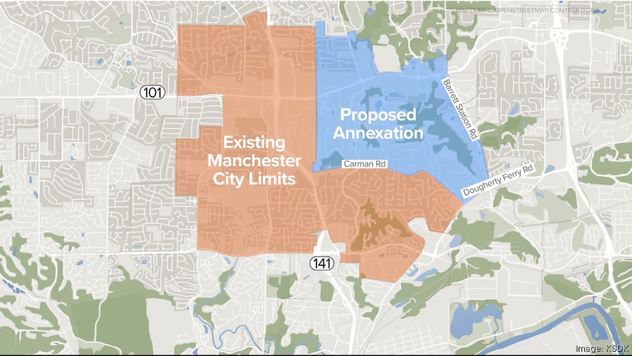 City of Manchester seeks to annex some unincorporated parts of St