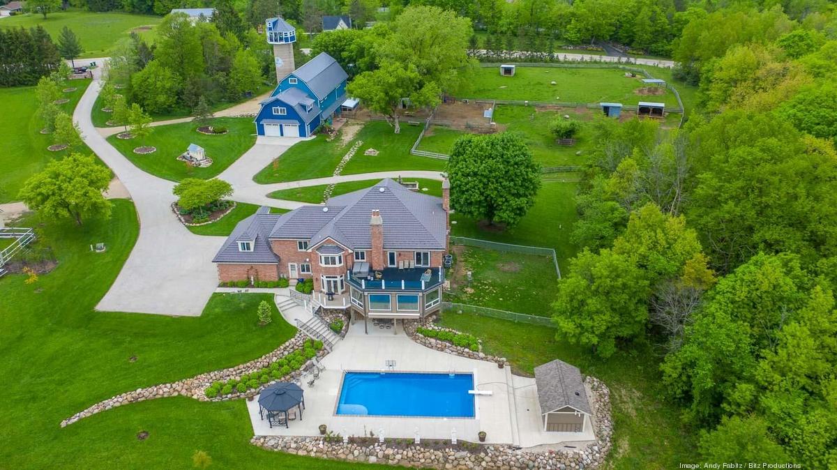 Distinctive 3.5M West Bend property has furnished barn, elevated