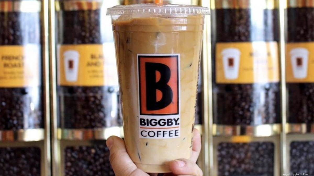 biggby iced coffee with caramel