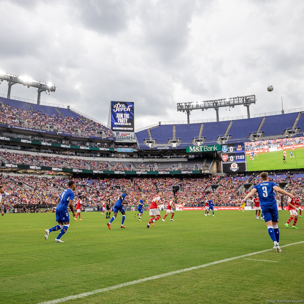 M&T Bank Stadium to host match between Arsenal and Everton