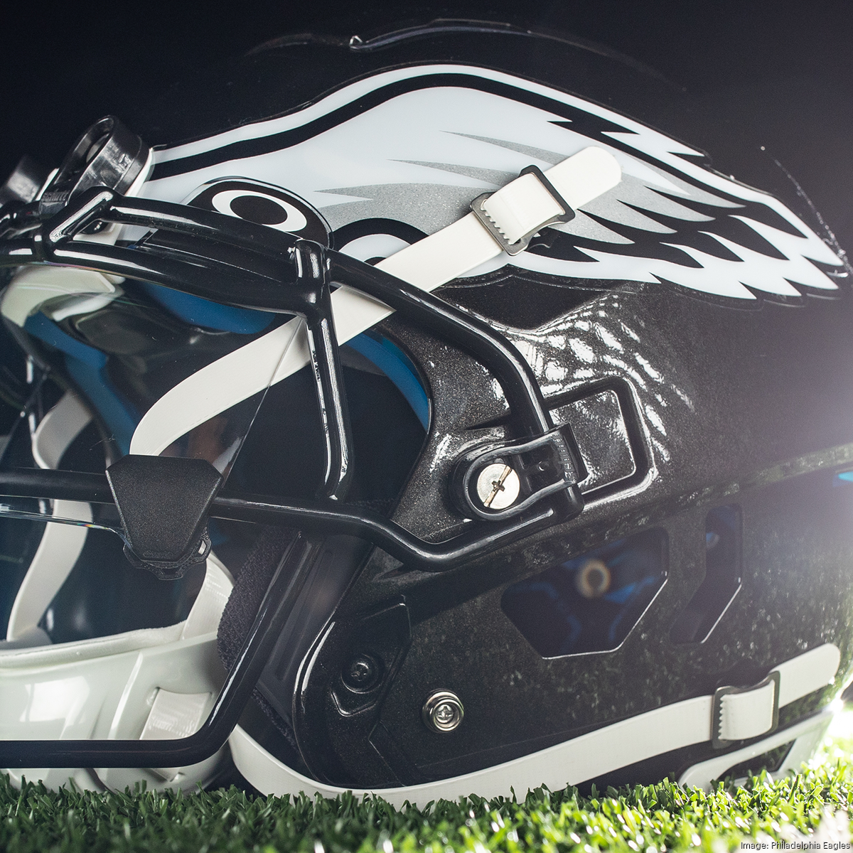 Eagles unveil new black helmets ahead of Kelly Green alternates -  Philadelphia Business Journal
