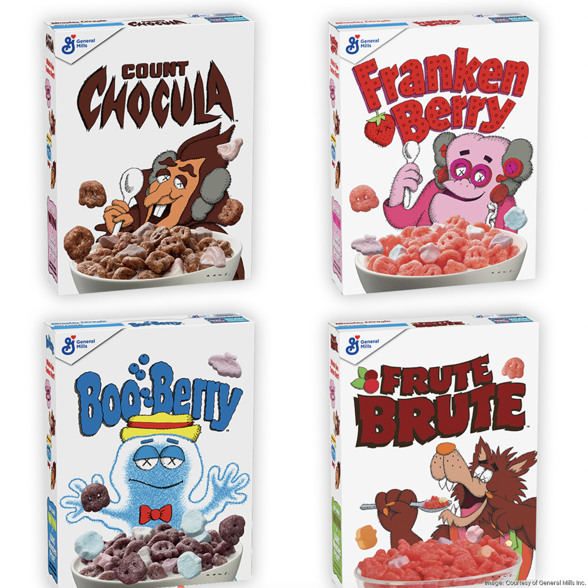 General Mills taps New York artist KAWS for monster-themed cereal ...