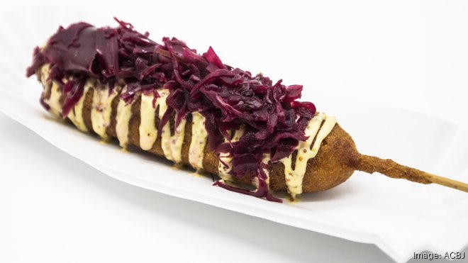 Racing Sausage Corn Dog a Sporkies finalist at State Fair: It's