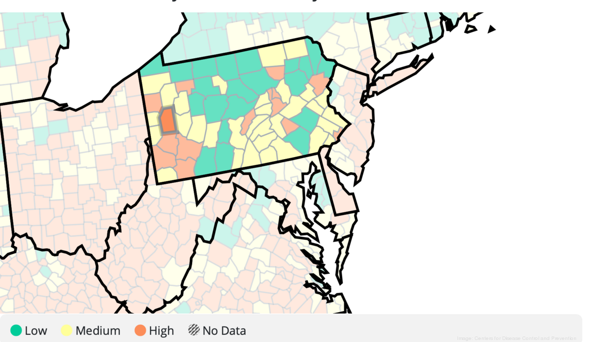 Allegheny County sees high Covid19 transmission rate Pittsburgh