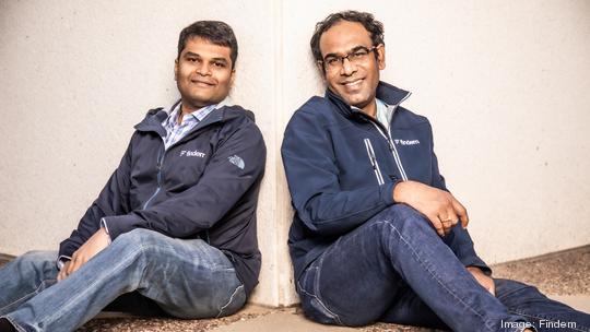 Findem Co-founders Raghu Venkat and Hari Kolam