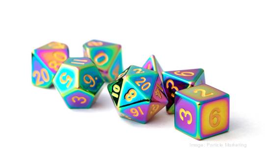 Metallic Dice Games Torched Rainbow