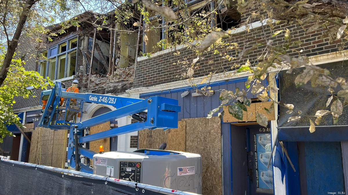Washington University Taking Down Building Along Delmar Boulevard 
