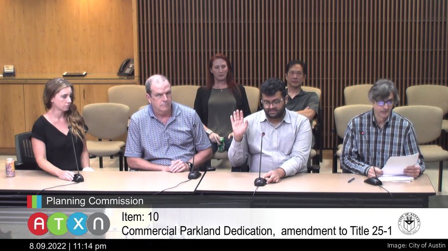 Commercial parkland fees OK'd by Austin Planning Commission Austin Business Journal