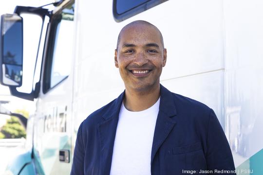 Damien Hutchins, CEO and co-founder of Rollzi is pictured at his company’s facility in Tacoma