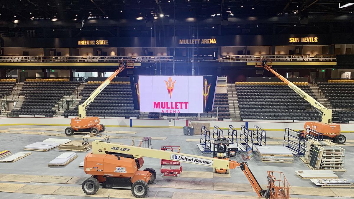 Arizona Coyotes open up shop at Mullett Arena for first game at