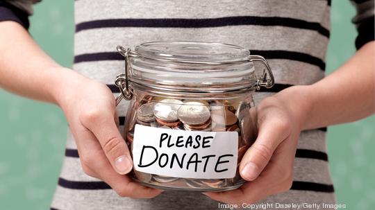 PLEASE DONATE CHARITY JAR