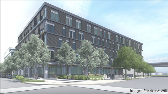 Block 17 rendering, Fifth and Mill streets, West Sacramento