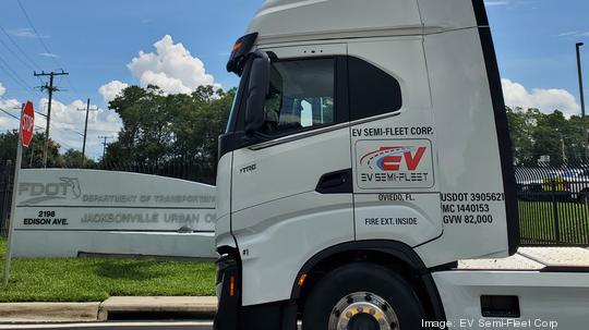 DOT - EV semi fleet corp - nikola tre bev