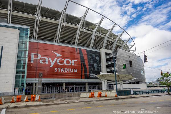 Cincinnati Bengals fans tailgate around Paycor Stadium during preseason game