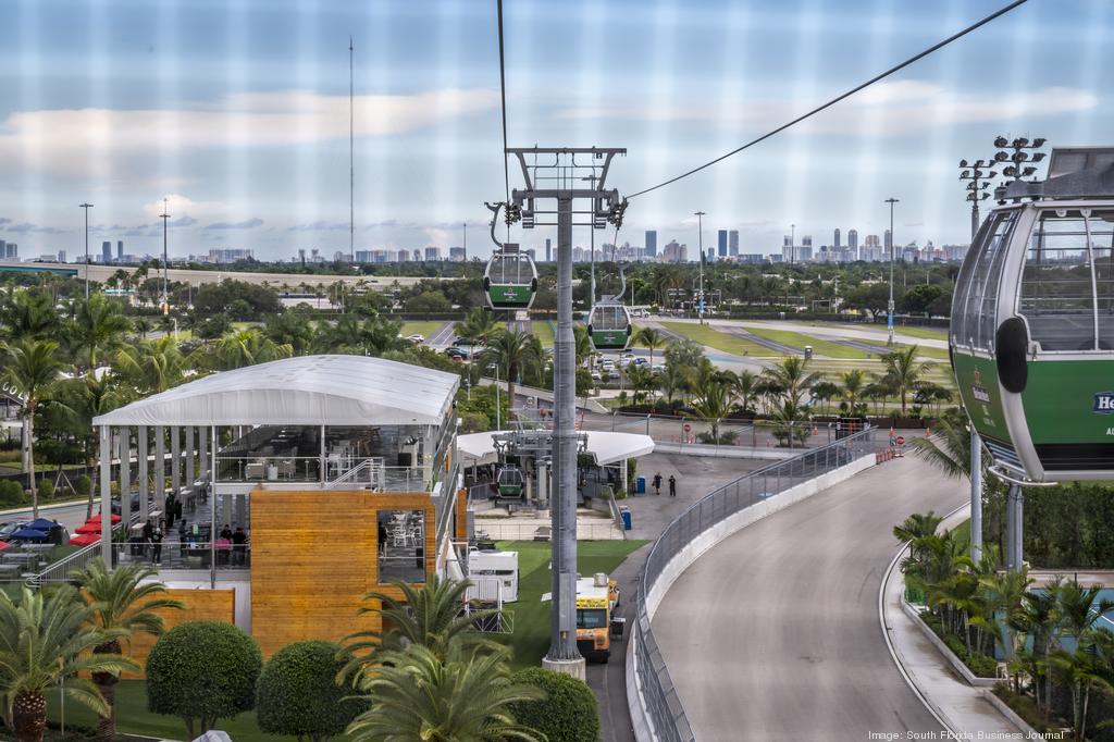 Hard Rock Stadium Building Gondola Ride Before Super Bowl