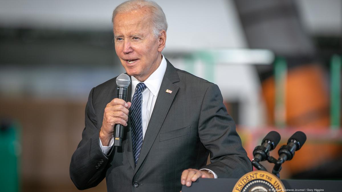 President Joe Biden Touts Infrastructure Bill At Boston's Logan Airport ...