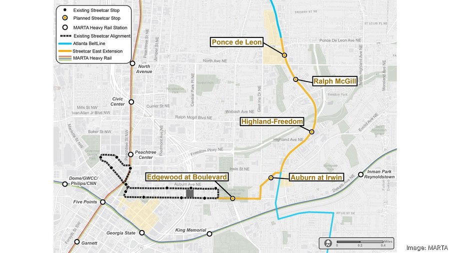 MARTA drafts plan to acquire sites for Atlanta BeltLine streetcar route ...