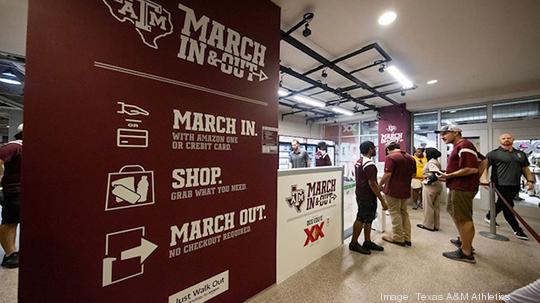 Texas A&M is first university to get Amazon's 'Just Walk Out' tech